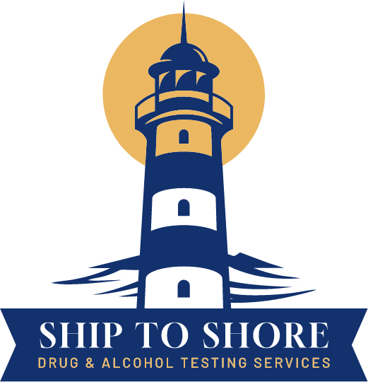 Ship to Shore Drug and Alcohol Testing Services logo, showcasing a clean and professional design focused on testing services.